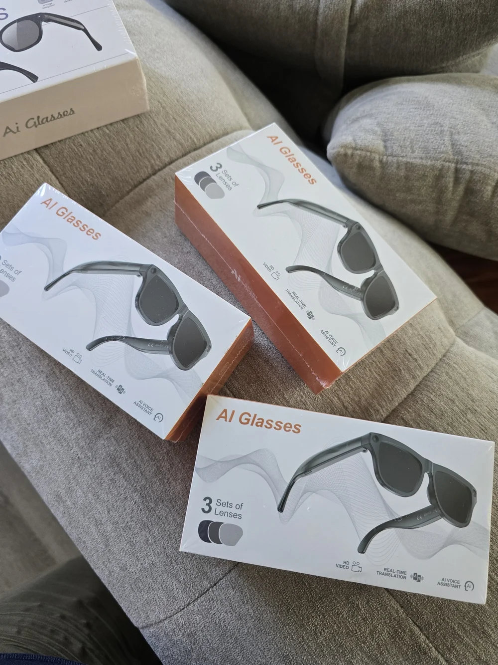AI Glasses W/Video- In Time For The 4th Of July Interchangeable Lense